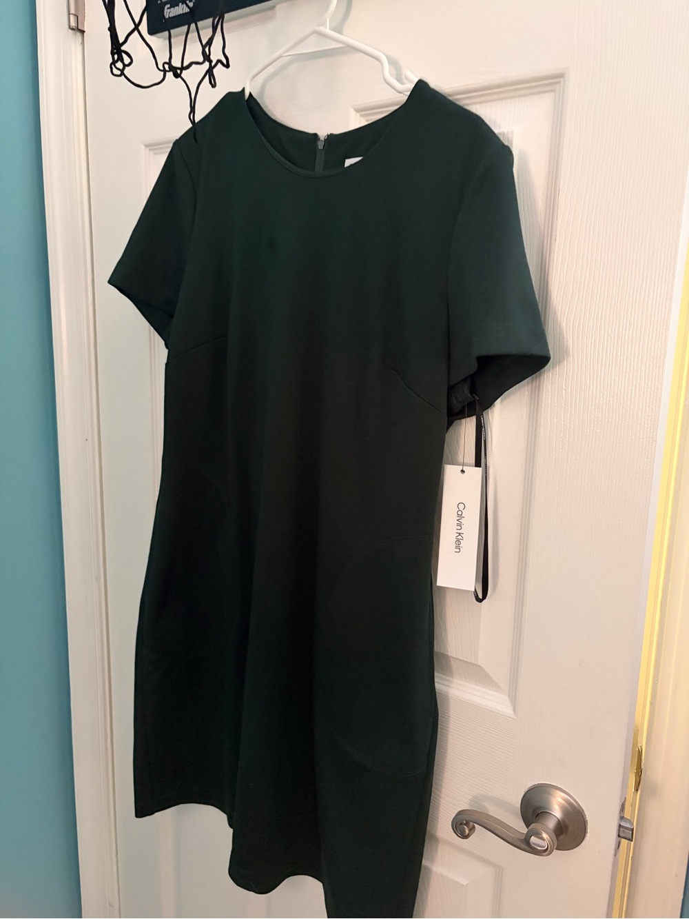 Calvin Klein Emerald Green Short Sleeve Dress